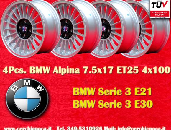 4 Stk. BMW 7.5x17 4x100 BMW E21 E30 Gutachten in Grenzach-Wyhlen (Lokalität)