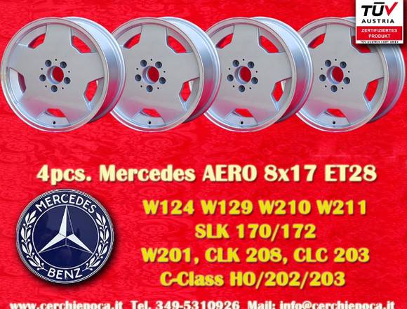 4 Stk. Felgen Aero Design 8x17 ET28 5x112 Mercedes in Grenzach-Wyhlen (Lokalität)