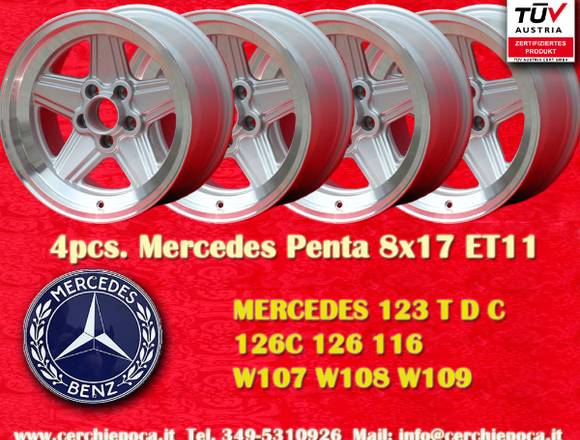 Felgensatz Mercedes Benz Penta style 8x17 ET11 5x1 in Grenzach-Wyhlen (Lokalität)