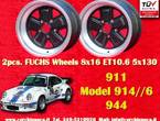 Porsche 8x16 ET10.6 5x130 Nachbau Felgen mit TUV in Grenzach-Wyhlen (Lokalität)