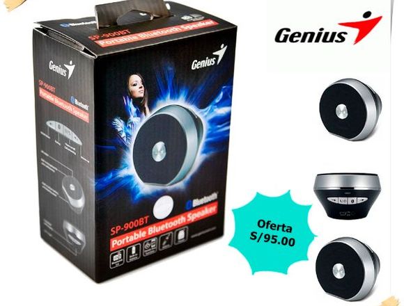 Parlante Genius Sp-900bt Bluetooth Black/Silver en Lima (Lima 1) (Distrito)