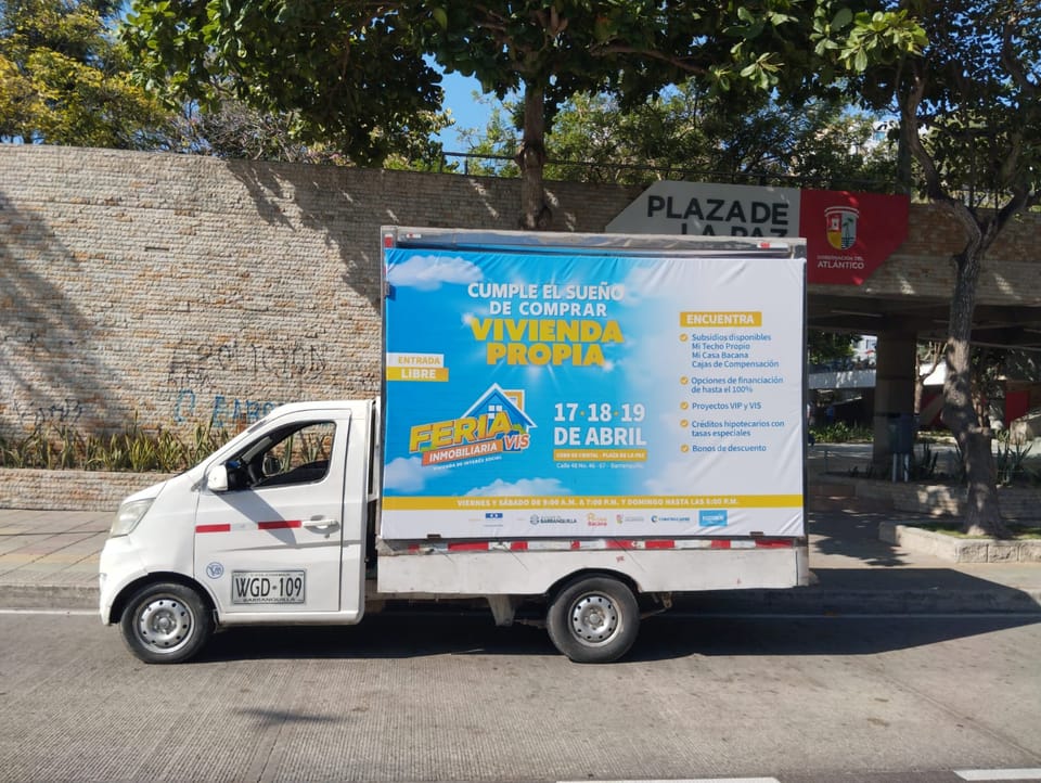 SERVICIO PUBLICIDAD MOVIL CARRO VALLA BARRANQUILLA en Barranquilla (Municipio)