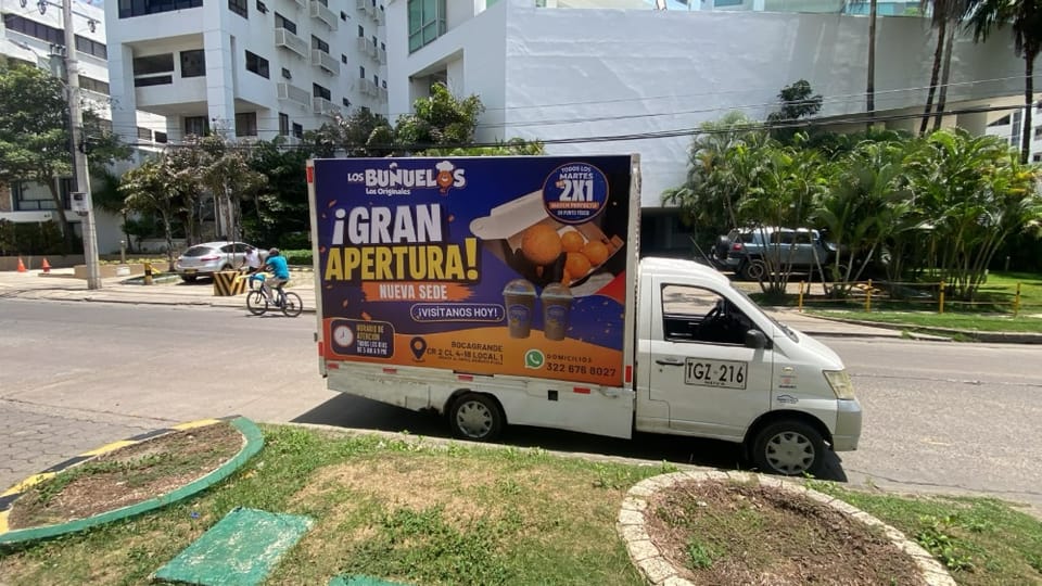 RENTA DE CARRO VALLA CON PUBLICIDAD EN CARTAGENA en Cartagena (Municipio)