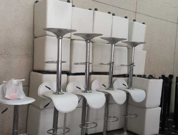 Alquiler de puff, sillas bar y separador de filas en Barranquilla (Municipio)