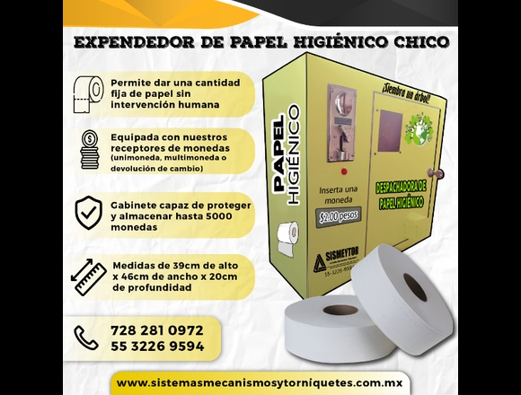 DESPACHADOR DE PAPEL HIGIÉNICO EN MÉXICO (CHICO)
