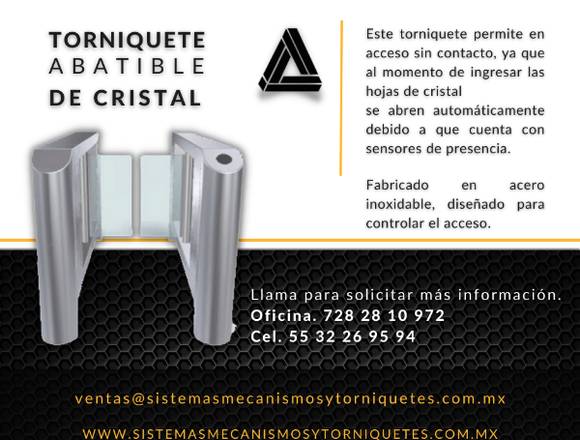 Torniquete abatible de cristal en Lerma (Municipio)