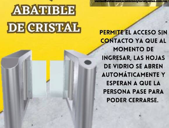 TORNIQUETE ABATIBLE DE CRISTAL en Azcapotzalco (Municipio)