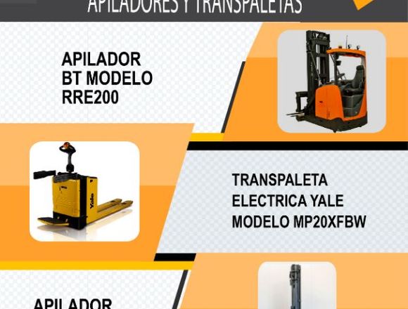 Alquiler de Apiladores y Transpaletas