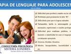 TERAPIA DE LENGUAJE PARA ADOLESCENTES en San Juan de Lurigancho (Lima 36) (Distrito)