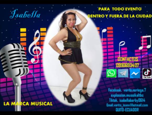 CANTANTE FEMENINA PARA TUS EVENTOS SOCIALES en Quito (Cantón)