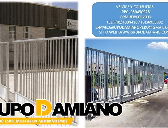 PUERTAS CORREDIZAS GRUPO DAMIANO PERÚ E.I.R.L