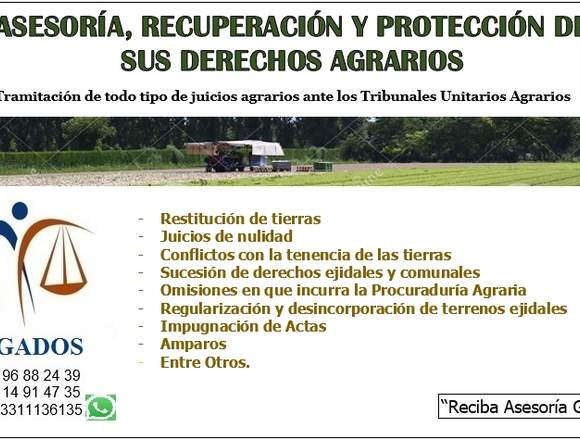 Abogados Agrarios en Guadalajara en Ojuelos de Jalisco (Municipio)