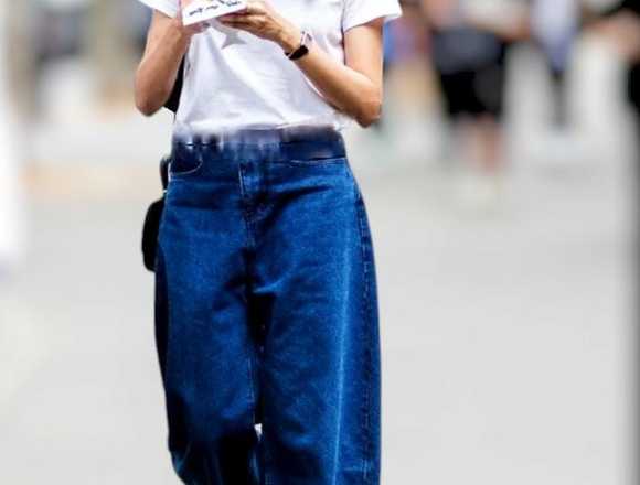 JEANS DE DAMA BAGGY CALIDAD DE JEANS RÍGIDO