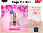 Mockup Caja Barbie Plantilla editable en Photoshop en Chincha Alta (Distrito)