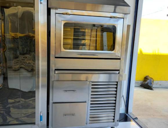 HORNO A CARBÓN PARA 12 POLLOS