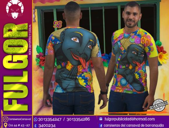 camisetas de carnaval en Barranquilla (Municipio)