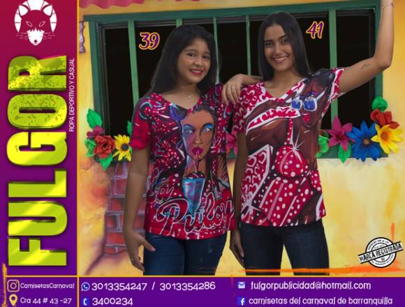 camisetas de carnaval en Barranquilla (Municipio)
