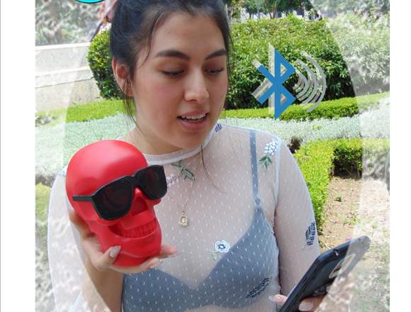 Bocina Portátil Bluetooth cráneo rojo en Azcapotzalco (Municipio)