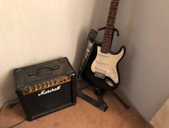 GUITARRA ELÉCTRICA CON AMPLIFICADOR