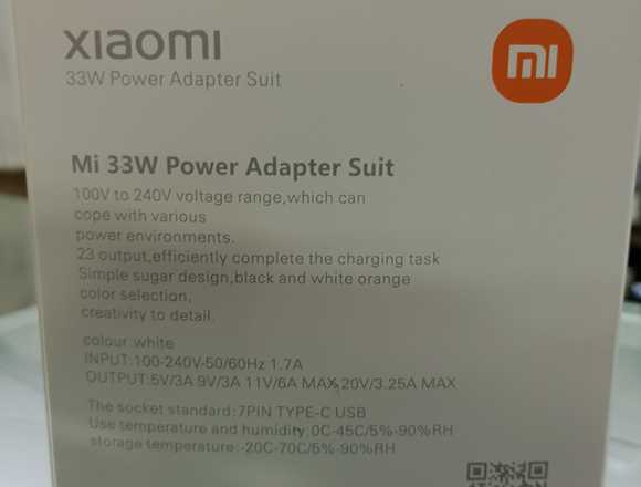 TURBO Cargador Xiaomi 33w en Bogotá, D.C. (Municipio)