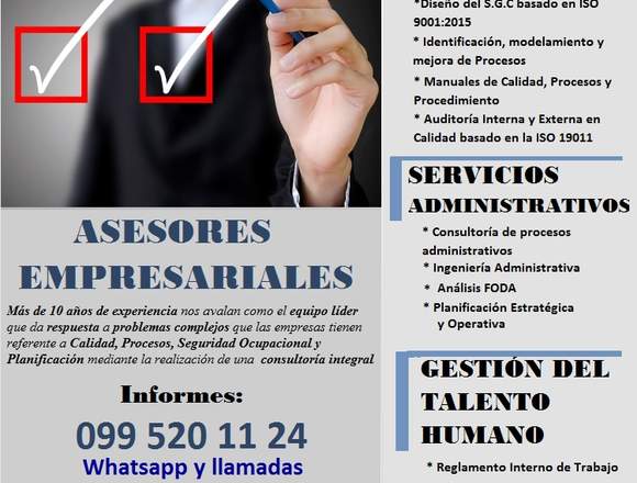 Asesores Empresarial Calidad Procesos ISO 9001