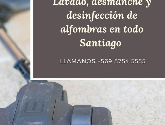 Limpieza de alfombras a domicilio en Santiago (Comuna)