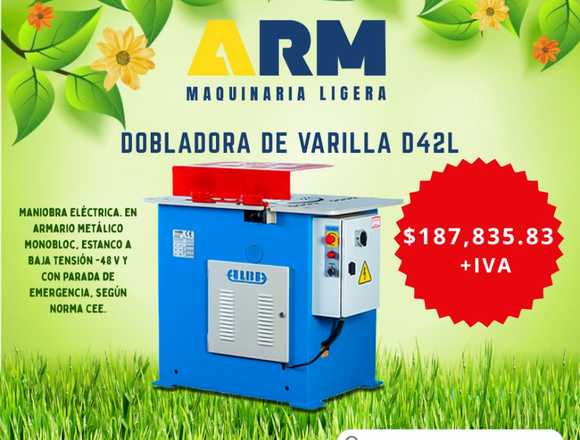 EN OFERTA: DOBLADORA DE VARILLA D42L