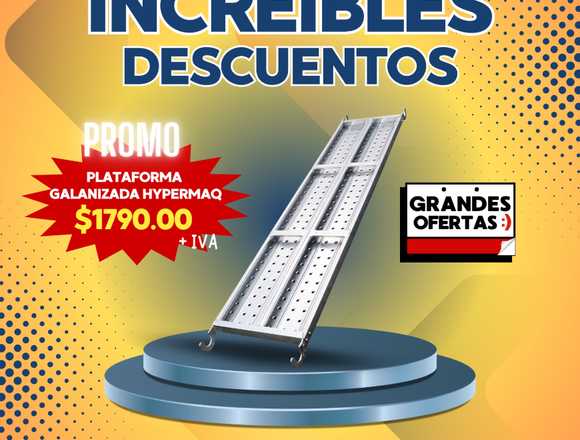 PLATAFORMA GALVANIZADA HYPERMAQ EN DESCUENTO en Sabinas (Municipio)