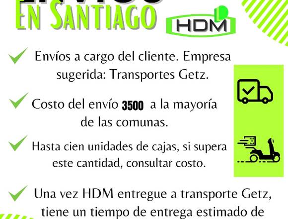 Cajas Auto-armables en Santiago (Comuna)