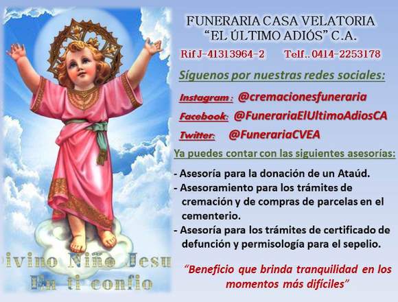 Funeraria Casa Velatoria El Último Adiós, C.A en Libertador (Municipio)