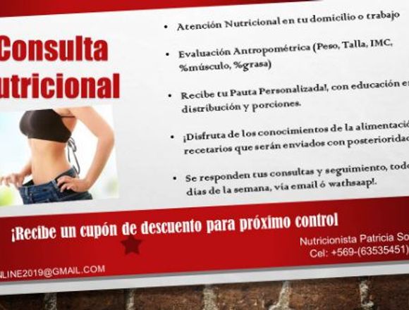 Nutricionista a Domicilio en Santiago (Comuna)