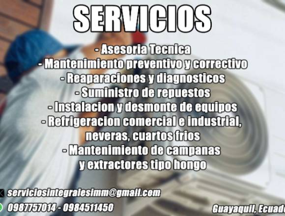 mantenimiento aire acondicionado, refrigeración. en Guayaquil (Cantón)