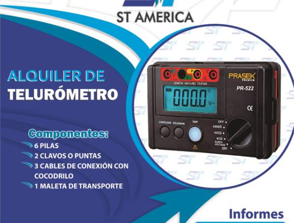 ALQUILER DE TELURÓMETRO en San Juan de Lurigancho (Lima 36) (Distrito)