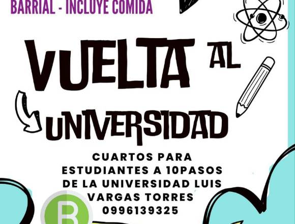 Cuartos para Estudiantes con wifi Picinas y más en Esmeraldas (Cantón)