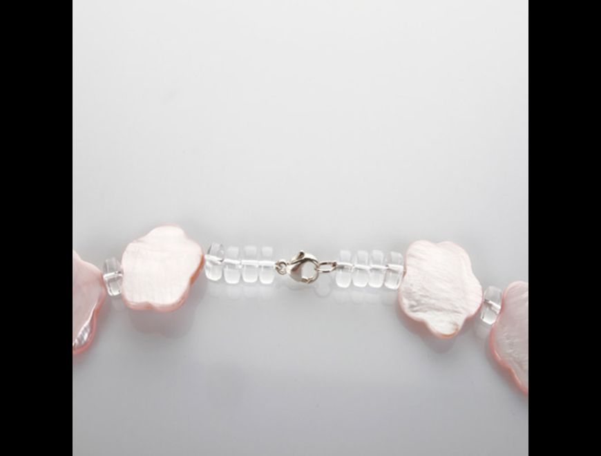 Collar para mujer de nácar y cuarzo en Vila-Real (Municipio)