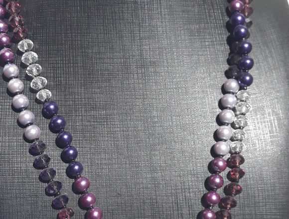 Collar y pendientes de cristal para mujer en Vila-Real (Municipio)