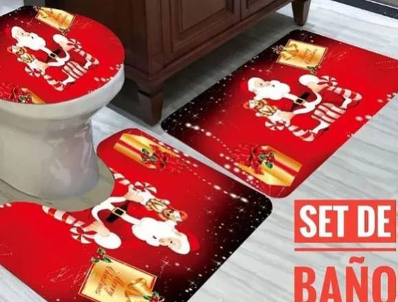 Set de baño navideños de 3 piezas en Santo Domingo Norte (Municipio)
