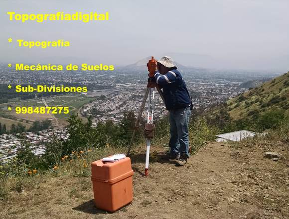 Topografía Digital & Mecánica de suelos en Santiago (Comuna)