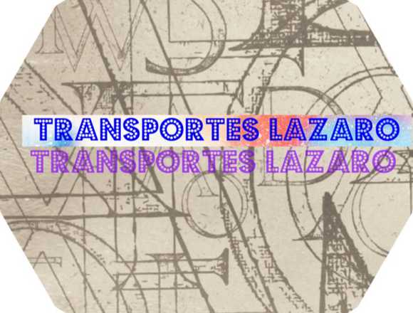 Transportes Mudanzas lazaro
