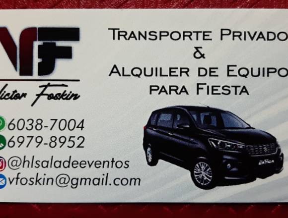 Servicio de Transporte Privado y acarreos en Panamá (Distrito)