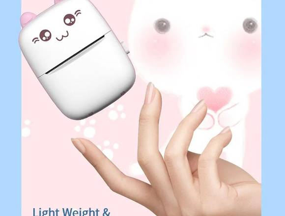 Mini Impresora Gato Térmica Inalámbrica Pequeña