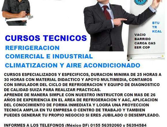 Curso de refrigeracion basica en Venustiano Carranza (Municipio)
