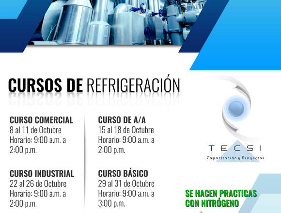 Cursos de refrigeracion y aire acondicionado en Venustiano Carranza (Municipio)