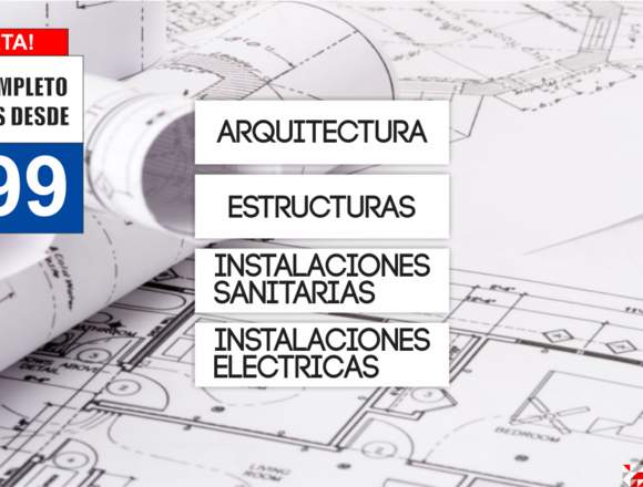 A solo S/ 899 | DISEÑO DE PLANOS PARA CASAS en Lima (Lima 1) (Distrito)