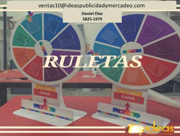 RULETAS EN PVC Y ACRÍLICO en Ciudad de Guatemala (Municipio)