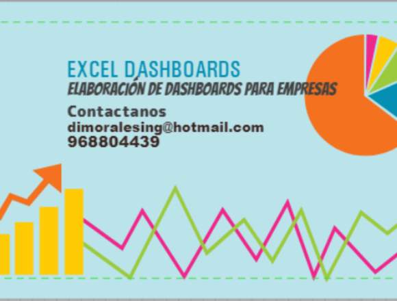 ELABORAMOS EXCEL DASBOARDS PARA EMPRESAS en Santiago (Comuna)