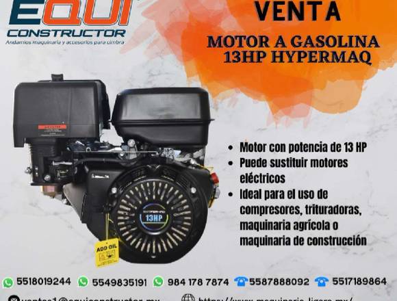 Venta de Motor a Gasolina 13 hp HYPERMAQ en Ecatepec de Morelos (Municipio)