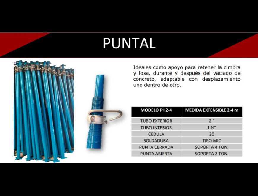 Herramientas-Puntales Para Cimbra Ifamsa