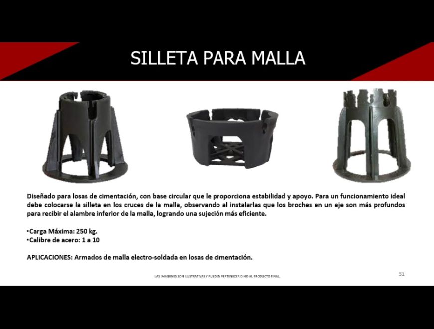 Material de Construcción-Silletas Para Malla en Puebla (Municipio)