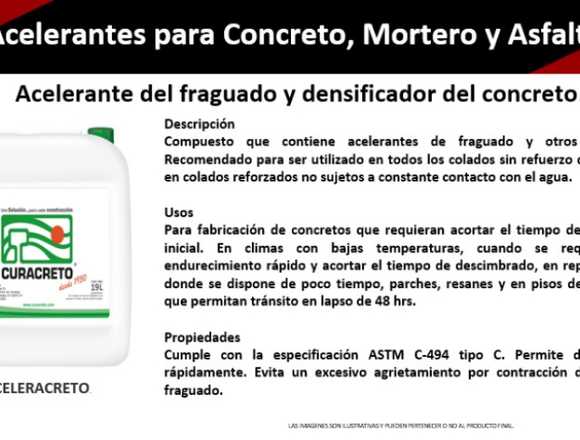 Materiales-Aceleracreto Densificador en Puebla (Municipio)